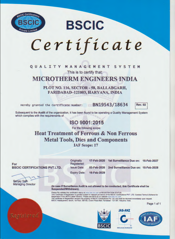 ISO Certification